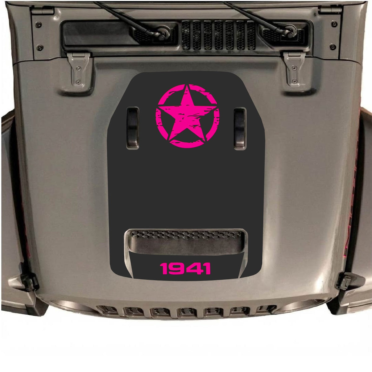 CarCode autocollant de capot pour Jeep Wrangler JL/JLU Rubicon 392 et JT Gladiator Mojave 2020-2026, design élégant sur le capot du véhicule