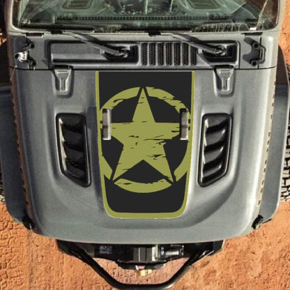 Hood Decal for Jeep Wrangler JL JLU Gladiator JT Rubicon Hood 2018+ Style #27