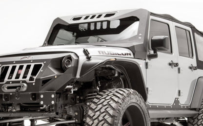 4X4WAVERS Windshield Metal Frame - Vicowl Visor Cowl Armor - Jeep Wrangler JL/JLU/Gladiator-JT 2018+