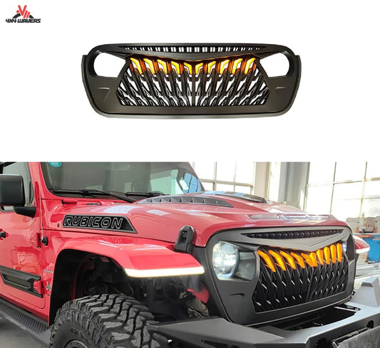 4X4WAVERS Owl Face Series III Grille with bright LED - Jeep Wrangler JL/JLU/4XE/Gladiator-JT 2018+