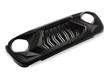 4X4WAVERS Mustache Series II Grille with bright LED - Jeep Wrangler JL/JLU/4XE/Gladiator-JT 2018+