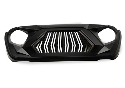 4X4WAVERS Mustache Series II Grille with bright LED - Jeep Wrangler JL/JLU/4XE/Gladiator-JT 2018+