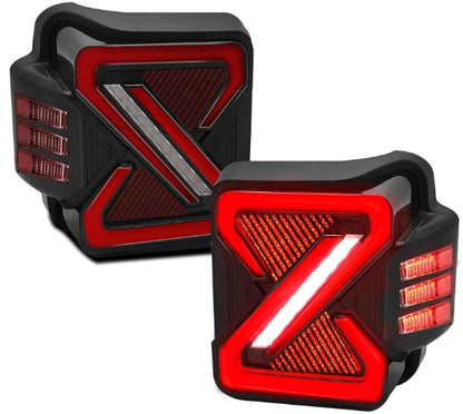 Feux arrière Style SUPER SHOCK 4X4WAVERS - Jeep Wrangler JL/JLU/4XE 2018+