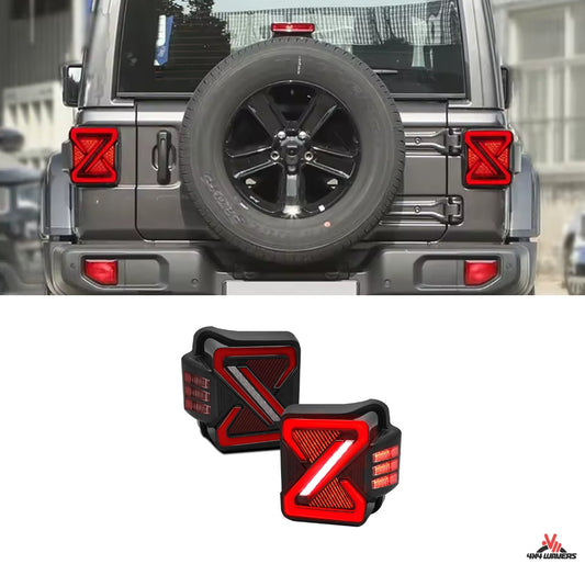 Feux arrière Style SUPER SHOCK 4X4WAVERS - Jeep Wrangler JL/JLU/4XE 2018+