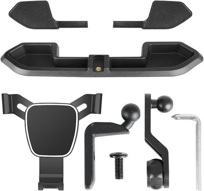 4X4WAVERS Jeep Wrangler 4XE 2020+ dash mount and storage holder for mobile phones, designed for versatile in-vehicle use.