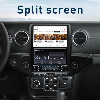 4X4WAVERS 12.1" Touch Vertical Screen with Wireless Carplay + Carlink - Jeep Wrangler JL/JLU/Gladiator-JT 2018-2023