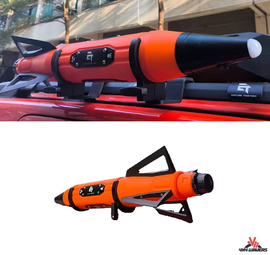 4X4WAVERS Seau à tambour de réservoir d'eau/huile 5L style missile fixe (couleur orange)