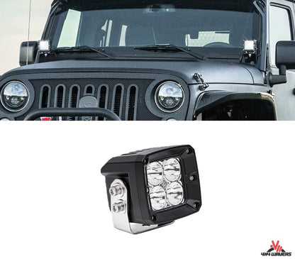 4X4WAVERS Ultra 3 Inch Cube LED Light Pod - Spot/Flood Light (1 Light Pod only)