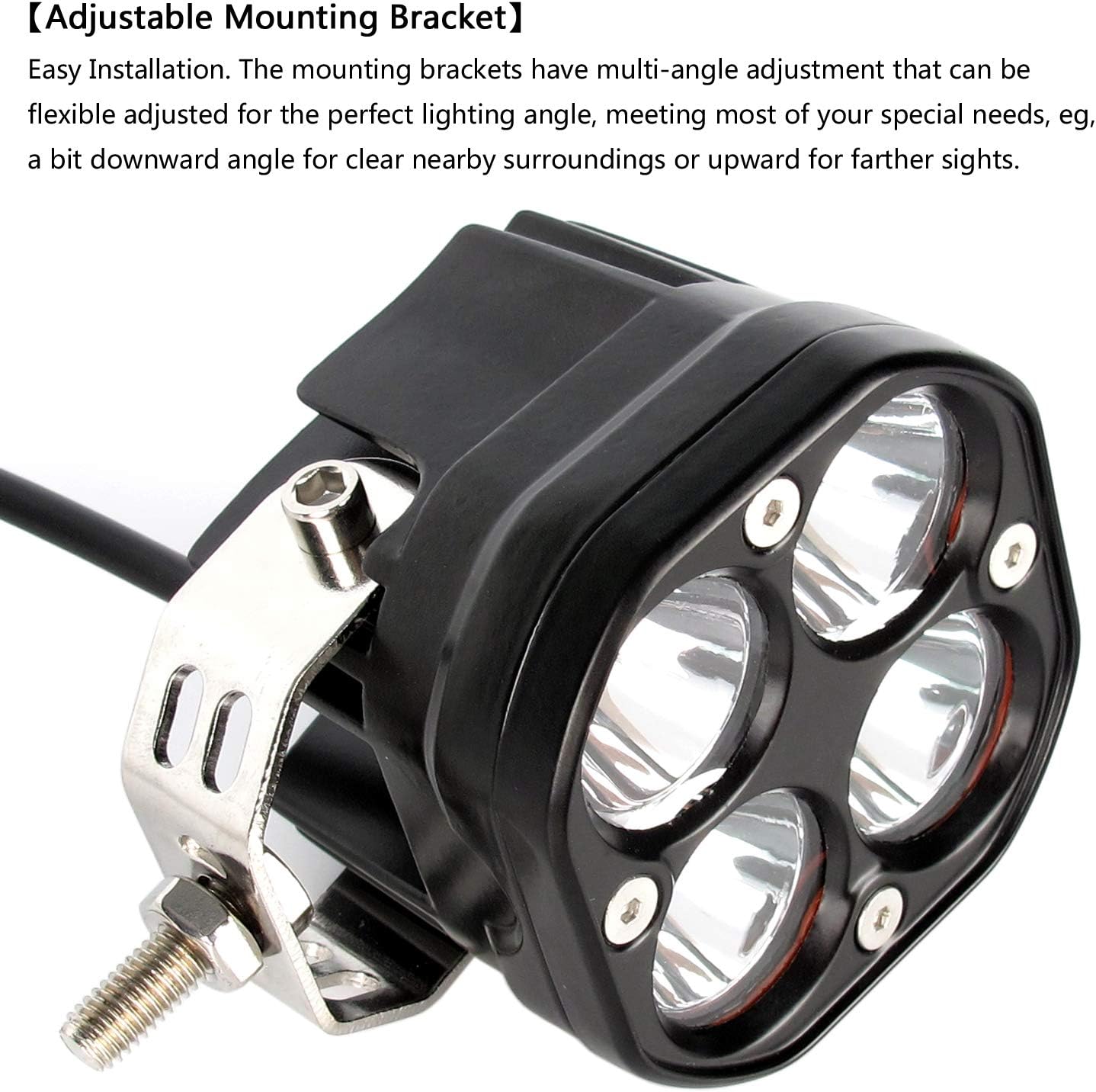 4X4WAVERS 3 Inch 40W LED Driving Fog/Spot/Work Waterproof Offroad Lights (1 Light Pod only)