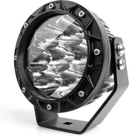 4X4WAVERS 5.5 Inch Round Offroad Lights LED Spot/Work/Driving/Fog Light (White) (Pair)