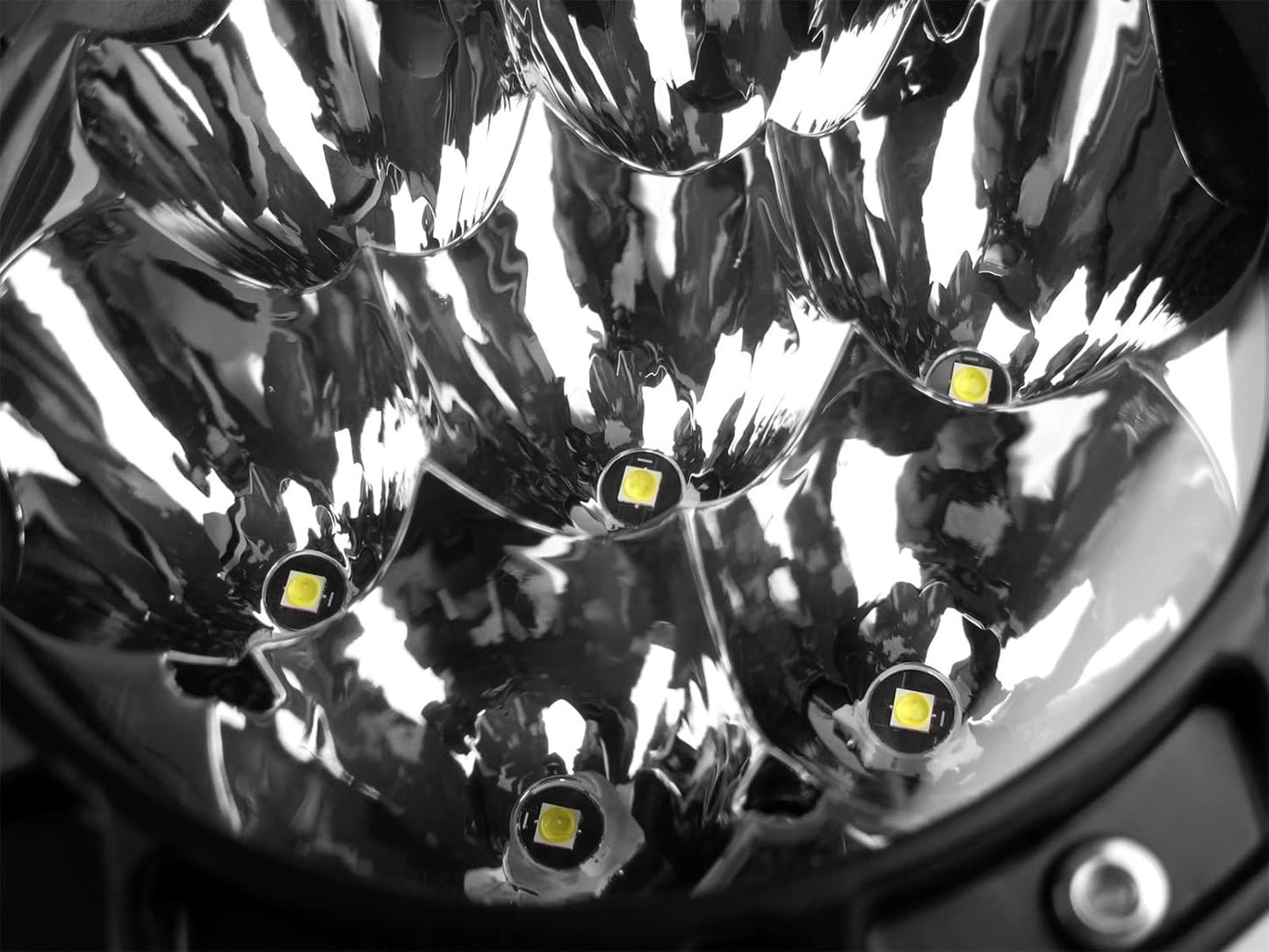 4X4WAVERS 5.5 Inch Round Offroad Lights LED Spot/Work/Driving/Fog Light (White) (Pair)