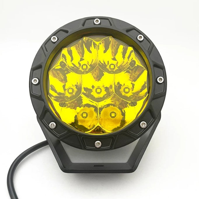 4X4WAVERS 5.5 Inch Round Offroad Lights LED Spot/Work/Driving/Fog Light (Yellow) (Pair)
