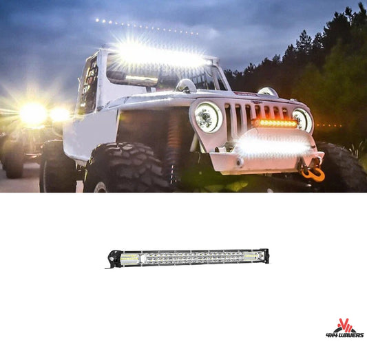 4X4Wavers 20" Barre lumineuse LED mince/combinaison faisceau inondation/spot