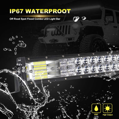 4X4Wavers 50" Light Bar Offroad and Driving Beam - 3030 LED Chip - 4X4 WAVERS