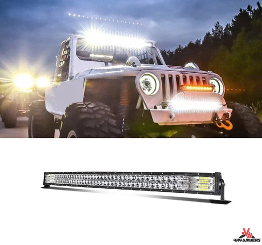 4X4Wavers Barre lumineuse 50" pour tout-terrain et faisceau de conduite - Puce LED 3030
