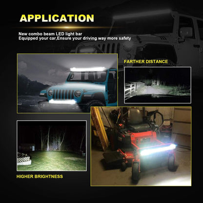 4X4Wavers 52" Light Bar Offroad and Driving Beam - 3030 LED Chip - 4X4 WAVERS