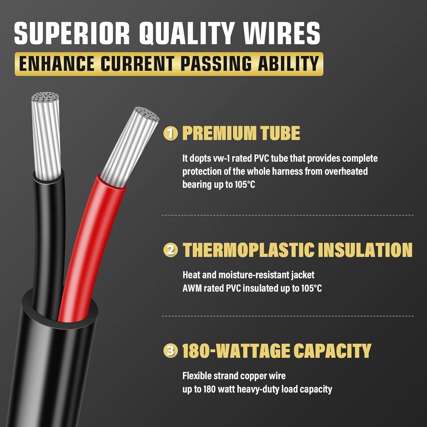 4X4Wavers 12V LED Light Bar Wiring Harness Cable Kit, DT Connector, Waterproof, 18AWG, DC 40A, ON/Off Switch, Relay Blade Fuse for LED Fog Work Lamps (2 Leads)