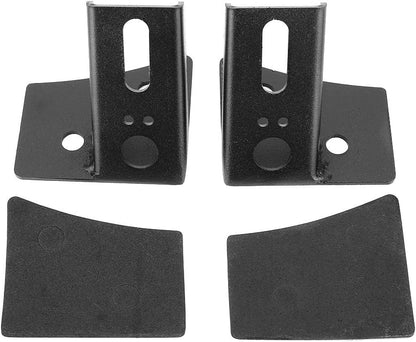 4X4WAVERS A-Pillar Windshield Hinge Mounting Brackets for Offroad Light - Jeep Wrangler JK/JKU 2007-2018 - 4X4 WAVERS