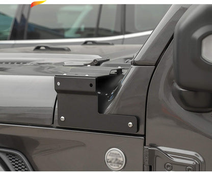4X4WAVERS A-Pillar Offroad Light Mounting Brackets - Lower Windshield - Jeep Wrangler JL/JLU/Gladiator-JT 2018+