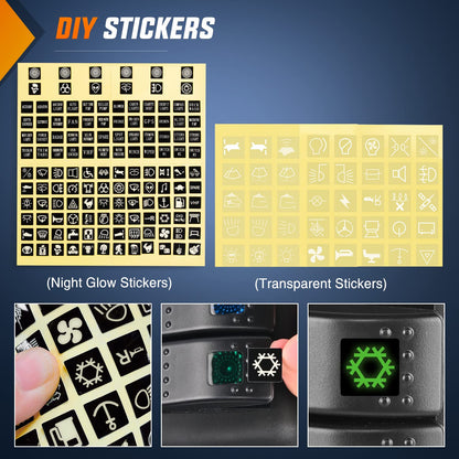 4X4WAVERS Light Switch Panel Driver Side A-Pillar Switch Pod w/ 4X Switches - Jeep Wrangler JK/JKU 2011-2018