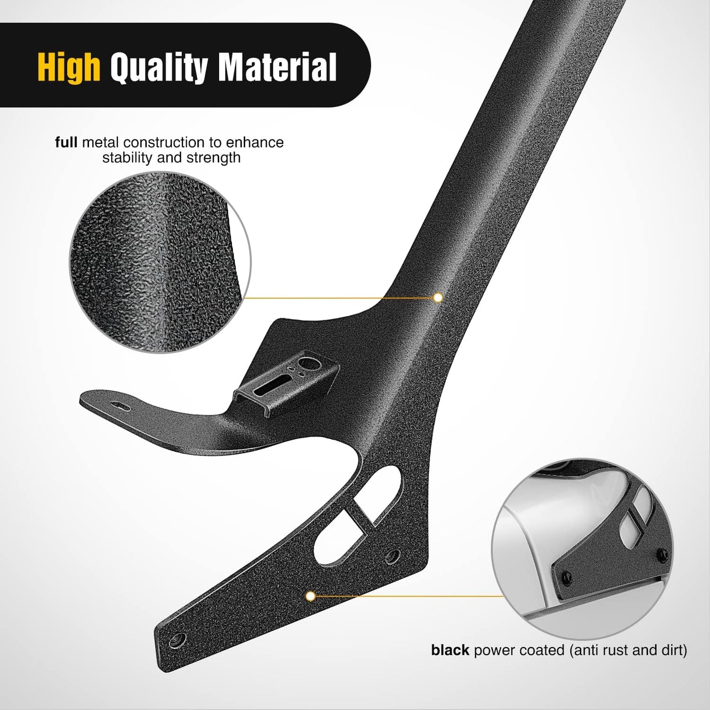 4X4WAVERS 52" Light Bar Windshield Mounting Brackets (with A pillar) - Jeep Wrangler JL/JLU/Gladiator-JT 2018+