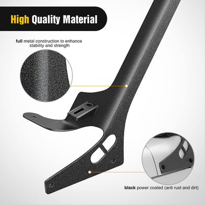 4X4WAVERS 52" Light Bar Windshield Mounting Brackets (with A pillar) - Jeep Wrangler JL/JLU/Gladiator-JT 2018+