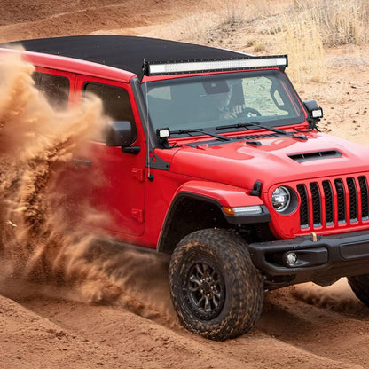 4X4WAVERS 52" Light Bar Windshield Mounting Brackets (with A pillar) - Jeep Wrangler JL/JLU/Gladiator-JT 2018+