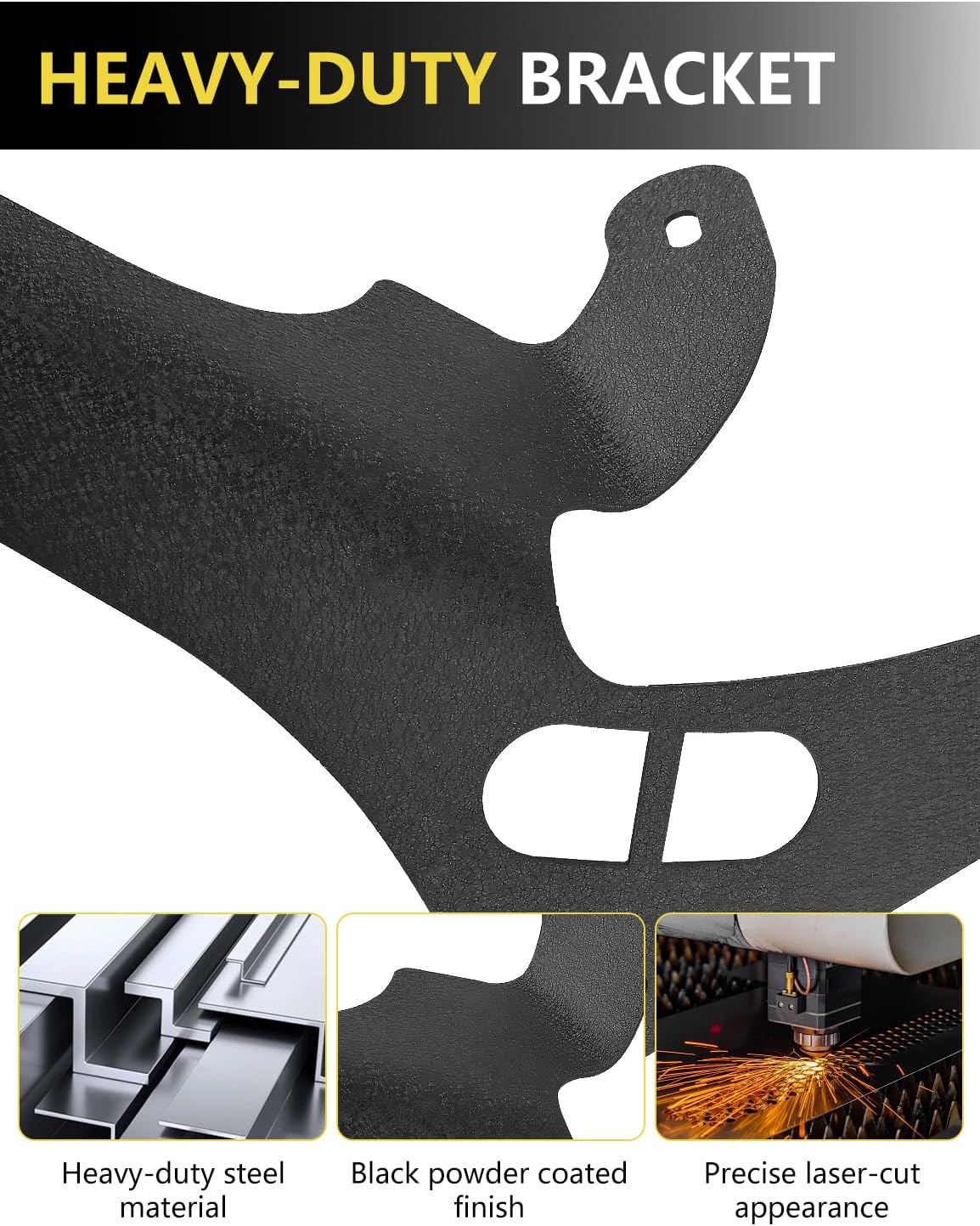 4X4WAVERS 50" Light Bar Windsheild Mounting Brackets (without A pillar) - Jeep Wrangler JL/JLU/Gladiator-JT 2018+