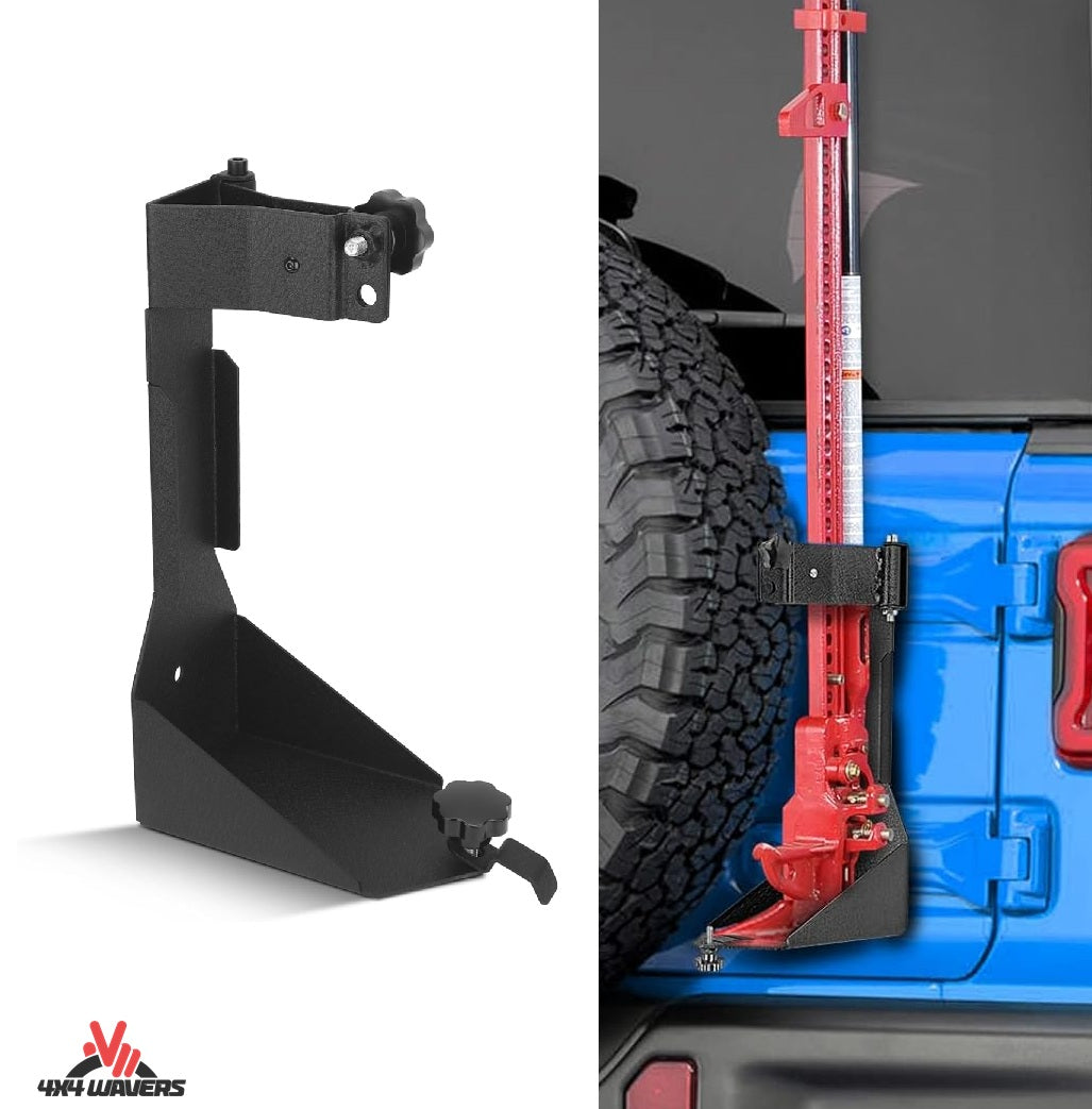 4X4WAVERS Hi-Lift Jack Mount Holder Tailgate Bracket - Jeep Wrangler JL/JLU/4XE 2018+ - 4X4 WAVERS