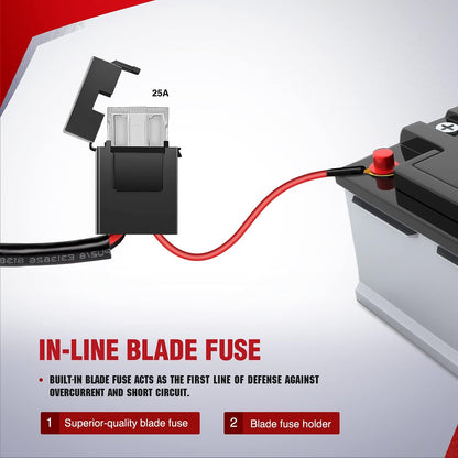 4X4Wavers 14AWG DT Connector Wiring Harness Kit Led Light Bar - 4X4 WAVERS