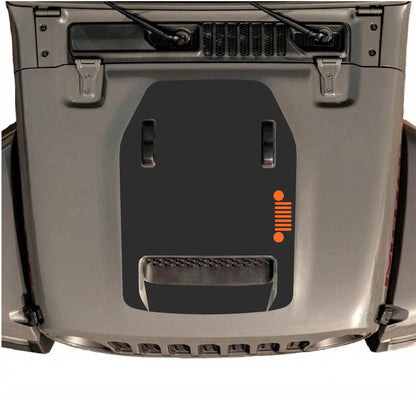 Jeep Wrangler JL/JLU Rubicon 392 and JT Gladiator Mojave hood decal by CarCode, style #58, featuring bold graphic design
