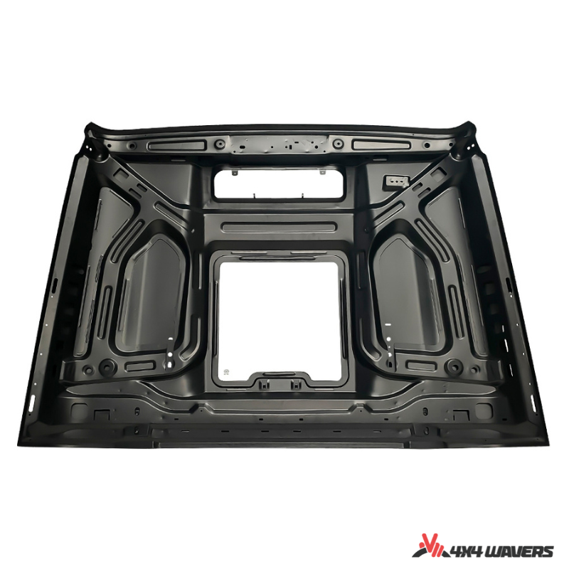 4x4wavers Hood - Capsule Style with transparent window for Engine - 4X4 WAVERS