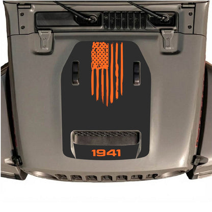 Autocollant de capot CarCode pour Jeep Wrangler JL/JLU Rubicon 392 et JT Gladiator Mojave 2020-2026, design graphique élégant pour véhicule