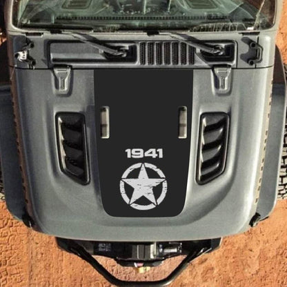 Hood Decal for Jeep Wrangler JL JLU Gladiator JT Rubicon Hood 2018+ Style #17