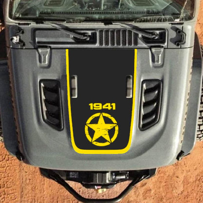 Hood Decal for Jeep Wrangler JL JLU Gladiator JT Rubicon Hood 2018+ Style #19