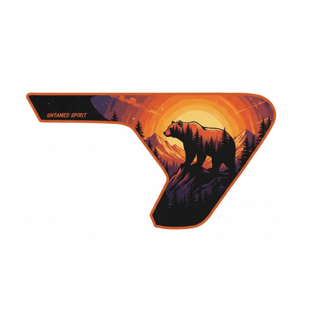 CARCODE Fender Insert Decal/Sticker - Bear Graphic Kit - For Jeep Wrangler/Gladiator JL/JLU/JT 2018+ - Premium Vinyl