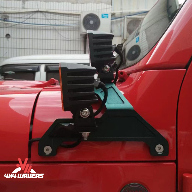 4x4wavers Double Hood Light Holder - 4X4 WAVERS