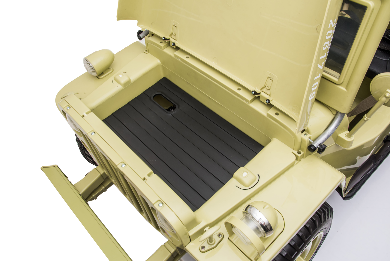 24V Army Jeep Truck 3 Seater DELUXE Kids Ride On Car with Remote Control