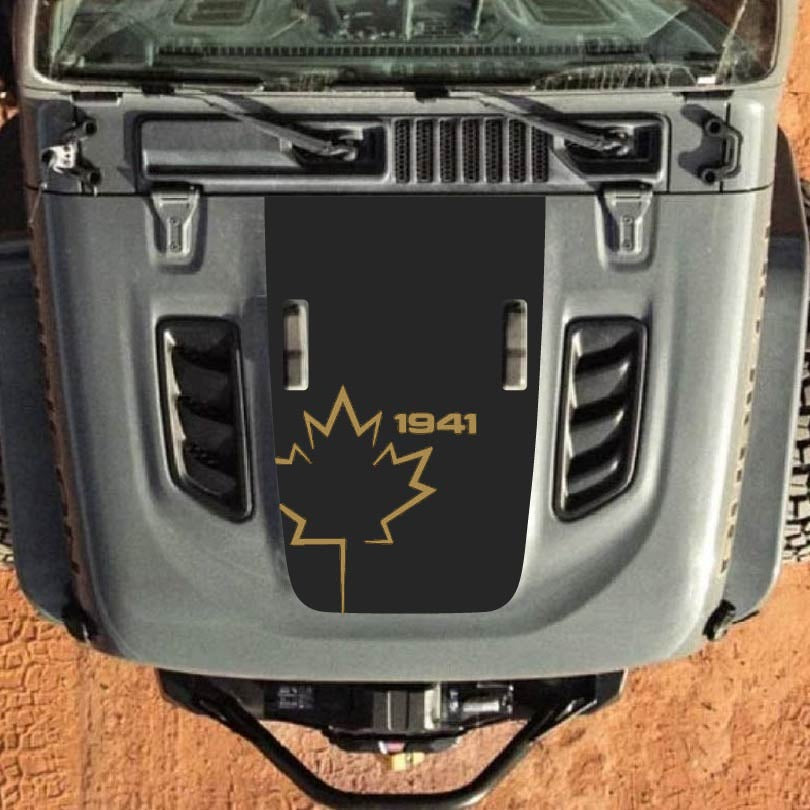 Hood Decal for Jeep Wrangler JL JLU Gladiator JT Rubicon Hood 2018+ Style #45