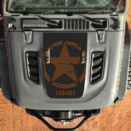 Hood Decal for Jeep Wrangler JL JLU Gladiator JT Rubicon Hood 2018+ Style #29