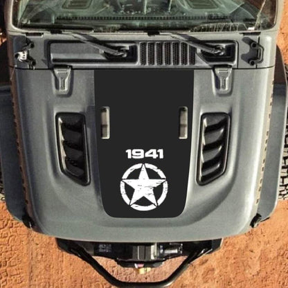 Hood Decal for Jeep Wrangler JL JLU Gladiator JT Rubicon Hood 2018+ Style #17