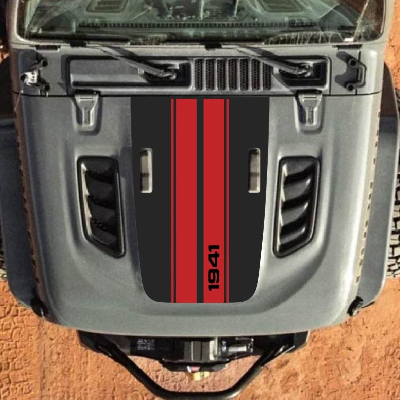 Hood Decal for Jeep Wrangler JL JLU Gladiator JT Rubicon Hood 2018+ Style #56