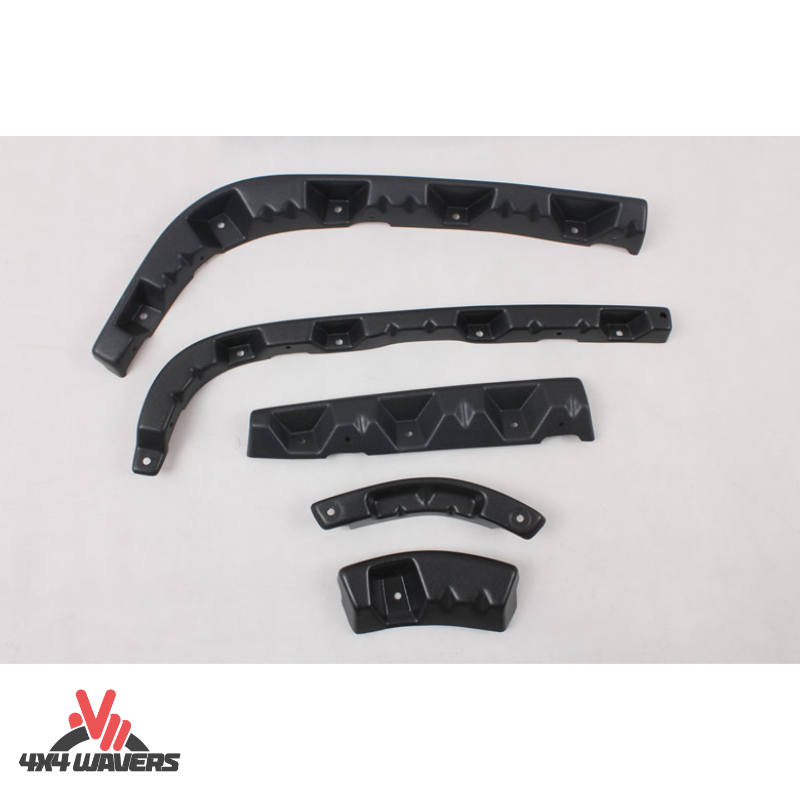 4x4wavers Tubular Fender Flares with side turn signal light (Front & Rear) - 4X4 WAVERS