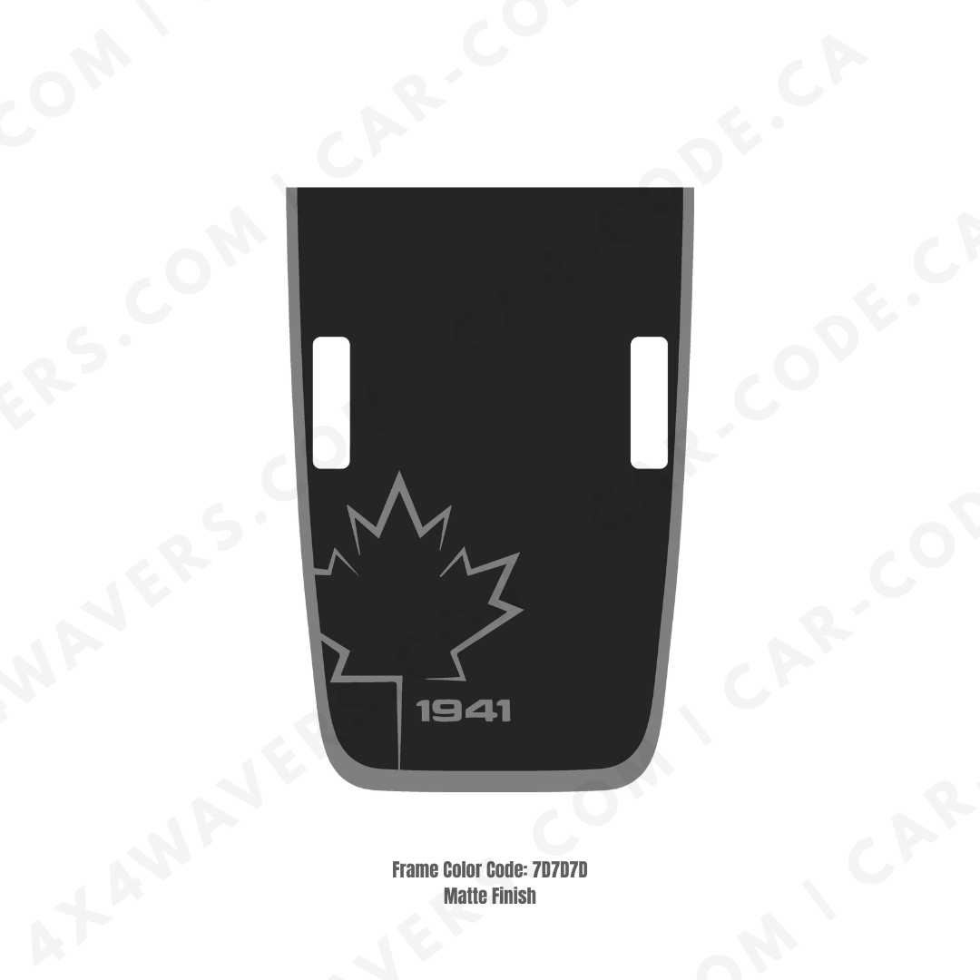 Hood Decal Sticker – CANADA 1941 Style Kit – for JL/JLU/JT/4XE Rubicon Hood – Made in Canada