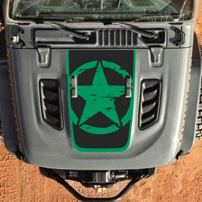 Hood Decal for Jeep Wrangler JL JLU Gladiator JT Rubicon Hood 2018+ Style #27