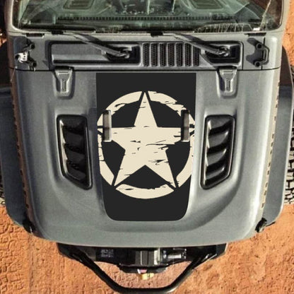 Hood Decal for Jeep Wrangler JL JLU Gladiator JT Rubicon Hood 2018+ Style #24