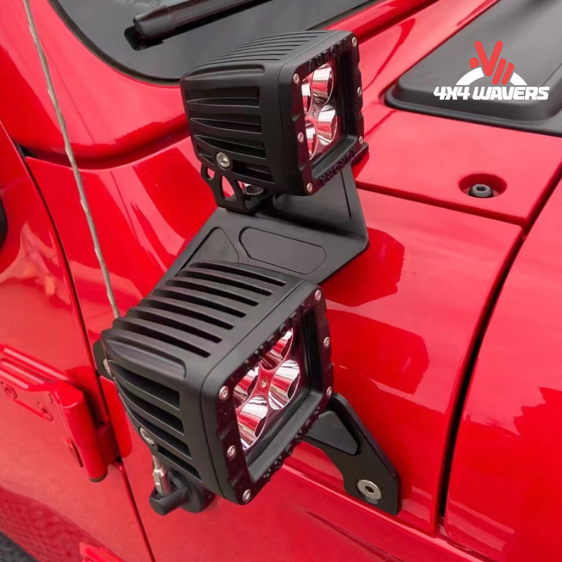 4x4wavers Double Hood Light Holder - 4X4 WAVERS