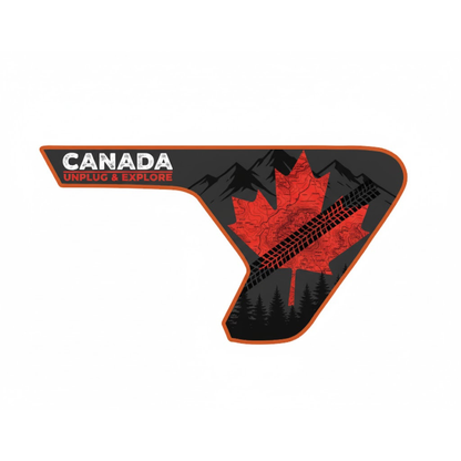 CARCODE Fender Insert Decal/Sticker - Truly Canadian Graphic Kit - For Jeep Wrangler/Gladiator JL/JLU/JT 2018+ - Premium Vinyl