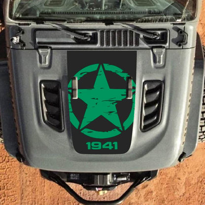 Hood Decal for Jeep Wrangler JL JLU Gladiator JT Rubicon Hood 2018+ Style #29