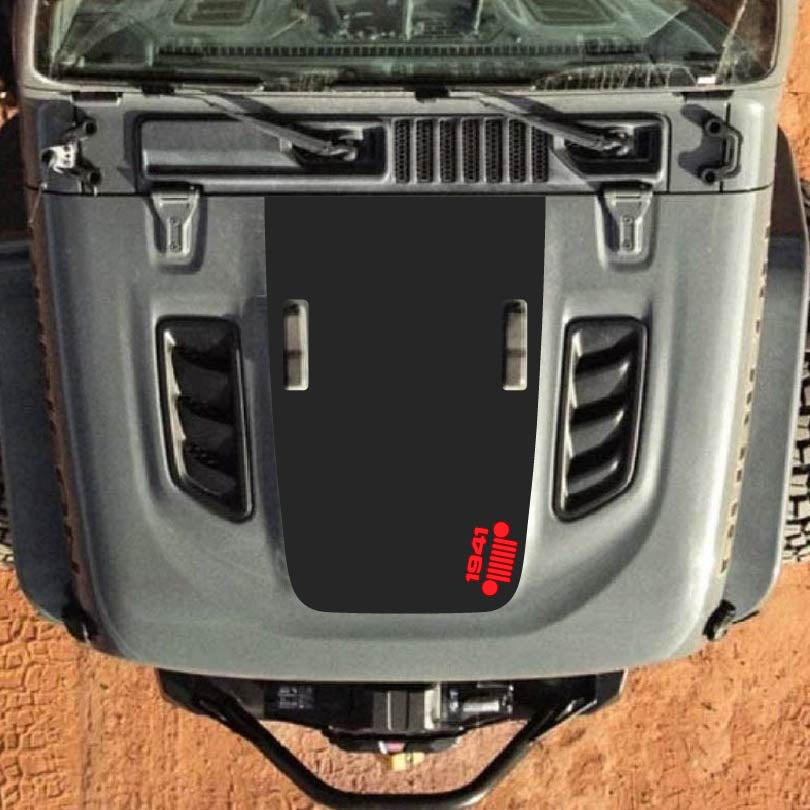 Hood Decal for Jeep Wrangler JL JLU Gladiator JT Rubicon Hood 2018+ Style #06